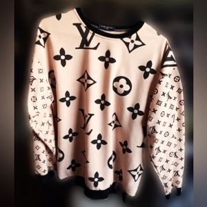 Louis Vuitton Pink and Black sweater